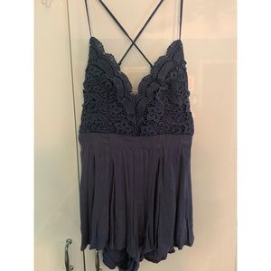 Navy romper